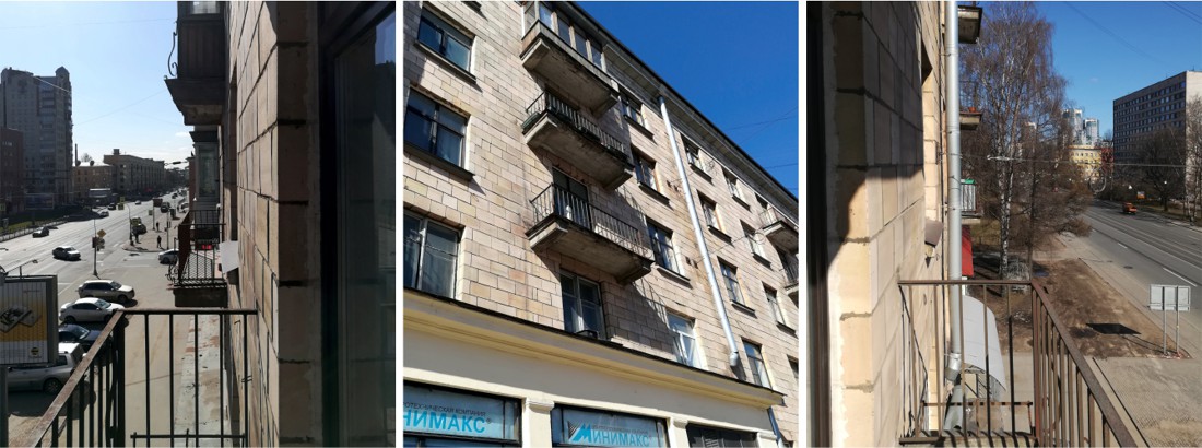 Балкон в сталинке до начала работ