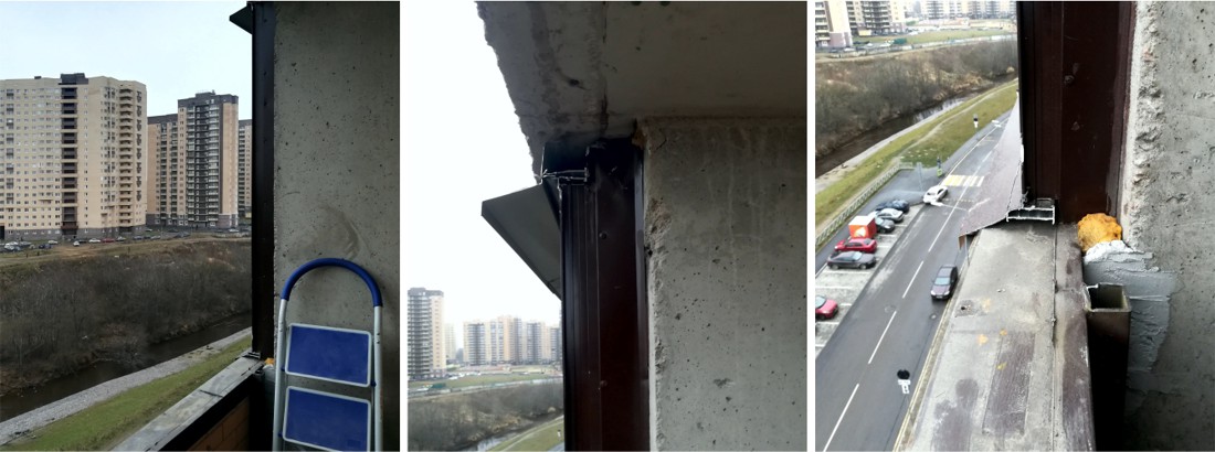 Демонтаж холодного фасадного остекления