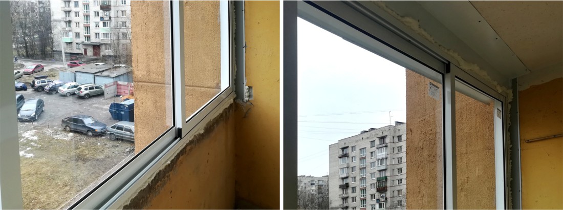Холодное остекление лоджии в корабле