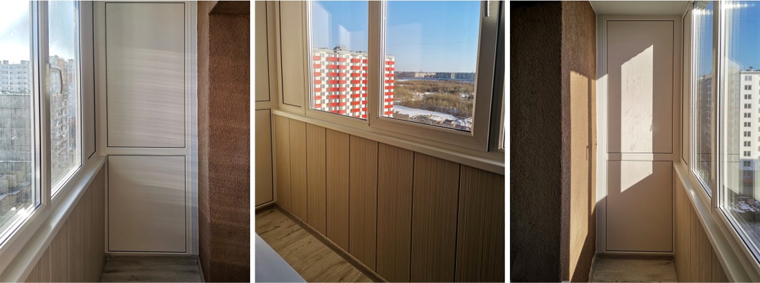 Теплое остекление и отделка балкона