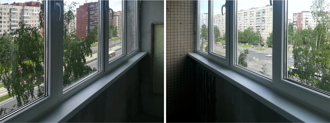 Теплое остекление лоджии в 504 серии