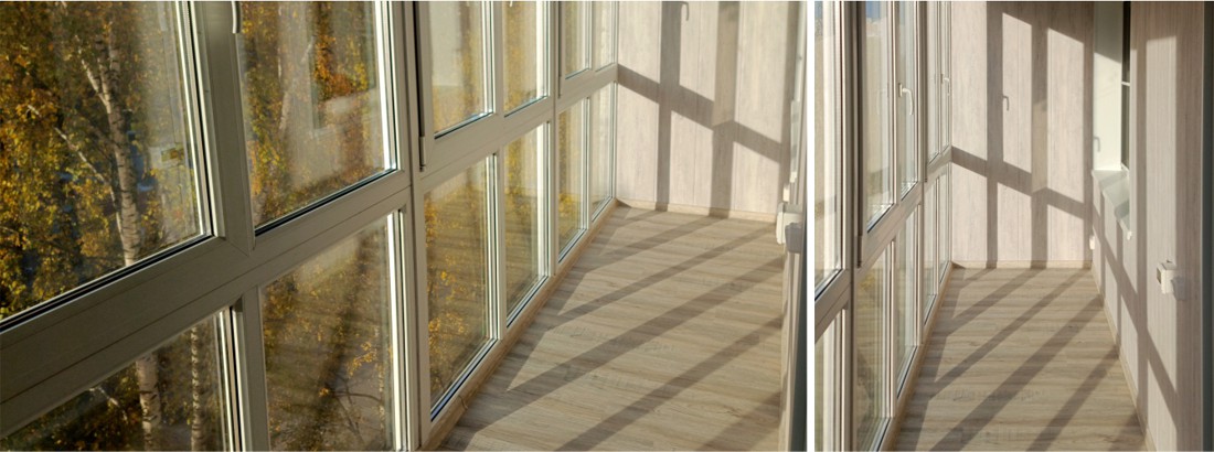 Остекление лоджии в 137 серии с выносом пола под ключ