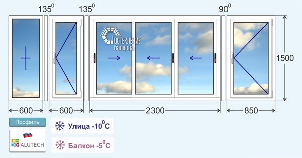 Холодное остекление скругленного балкона в 137 серии