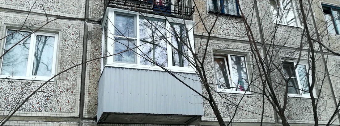 Остекление балкона в хрущевке