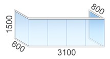 Безрамное остекление балкона в 606 серии