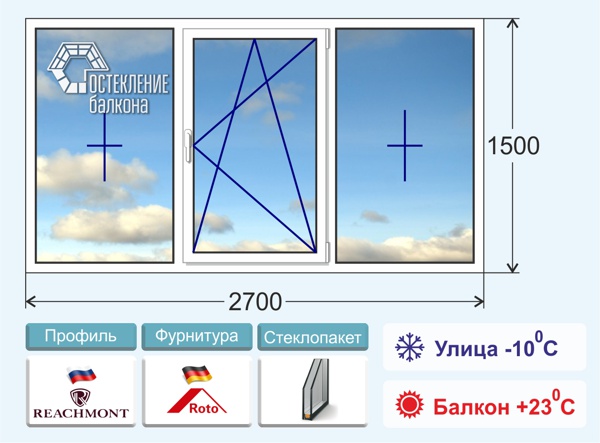 Теплое остекление лоджии в корабле